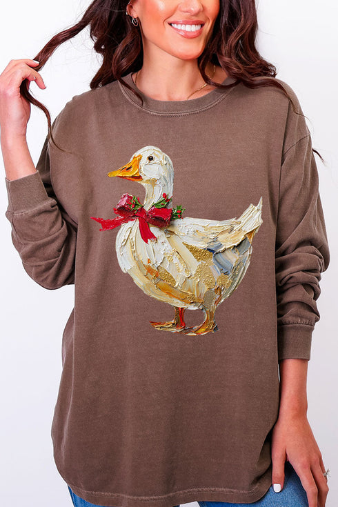 The Painted Goose Coquette Comfort Colors Heavyweight Long Sleeve T-Shirt