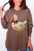 The Painted Goose Coquette Comfort Colors Heavyweight Long Sleeve T-Shirt