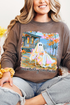 Ghost Mentally I'm Here Comfort Colors Heavyweight Long T-Shirt