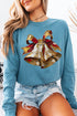 The Painted Christmas Bells Comfort Colors Heavyweight Long Sleeve T-Shirt