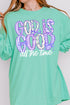 Coquette God Is Good Comfort Colors Heavyweight Long Sleeve T-Shirt