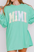 Personalized Soft Stitch Mom Name Comfort Colors Heavyweight Long T-Shirt *Choose Your Name