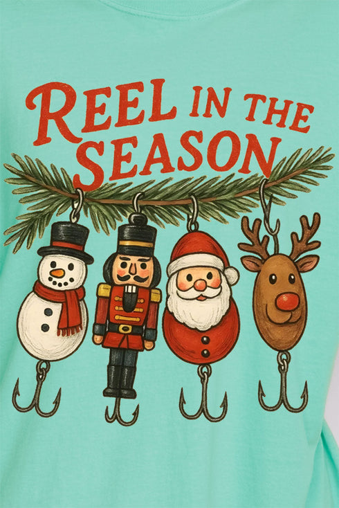 Reel In The Season Comfort Colors Heavyweight Long Sleeve T-Shirt