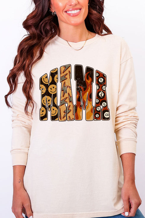 Mama Remix Comfort Colors Heavyweight Long Sleeve T-Shirt