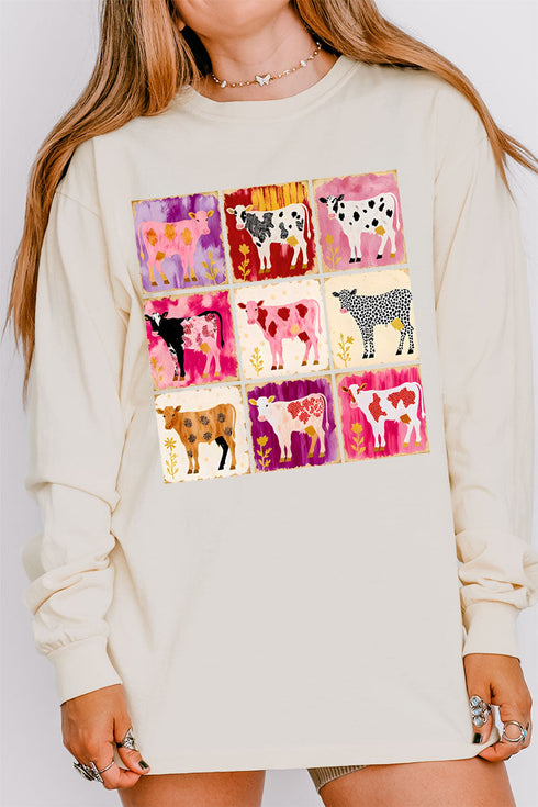 Patchwork Pastures Comfort Colors Heavyweight Long Sleeve T-Shirt