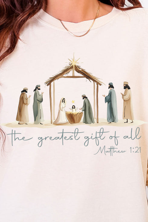 Precious Greatest Gift Of All Comfort Colors Heavyweight Long Sleeve T-Shirt