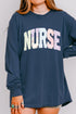 Soft Stitch Nurse Comfort Colors Heavyweight Long T-Shirt