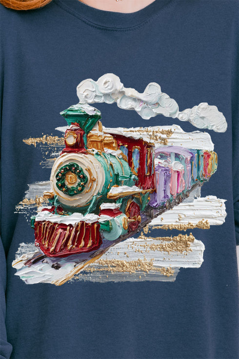 The Painted Train Comfort Colors Heavyweight Long Sleeve T-Shirt