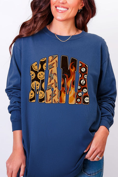 Mama Remix Comfort Colors Heavyweight Long Sleeve T-Shirt