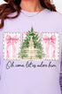 Notes Oh Come Let Us Adore Him Comfort Colors Heavyweight Long Sleeve T-Shirt