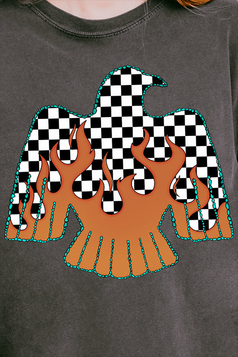 Checkerfire Thunderbird Comfort Colors Heavyweight Long Sleeve T-Shirt