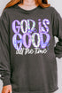 Coquette God Is Good Comfort Colors Heavyweight Long Sleeve T-Shirt