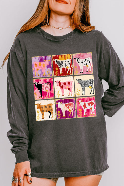 Patchwork Pastures Comfort Colors Heavyweight Long Sleeve T-Shirt