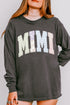 Personalized Soft Stitch Mom Name Comfort Colors Heavyweight Long T-Shirt *Choose Your Name