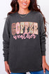 Pink Lace Coffee Weather Comfort Colors Heavyweight Long Sleeve T-Shirt