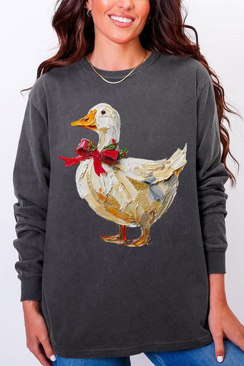 The Painted Goose Coquette Comfort Colors Heavyweight Long Sleeve T-Shirt