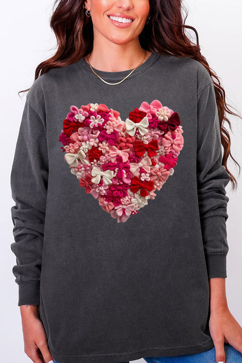 Wrapped With Love Comfort Colors Heavyweight Long Sleeve T-Shirt