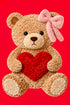 Cozy Heart Cub Faux Yarn Comfort Colors Heavyweight Long Sleeve T-Shirt