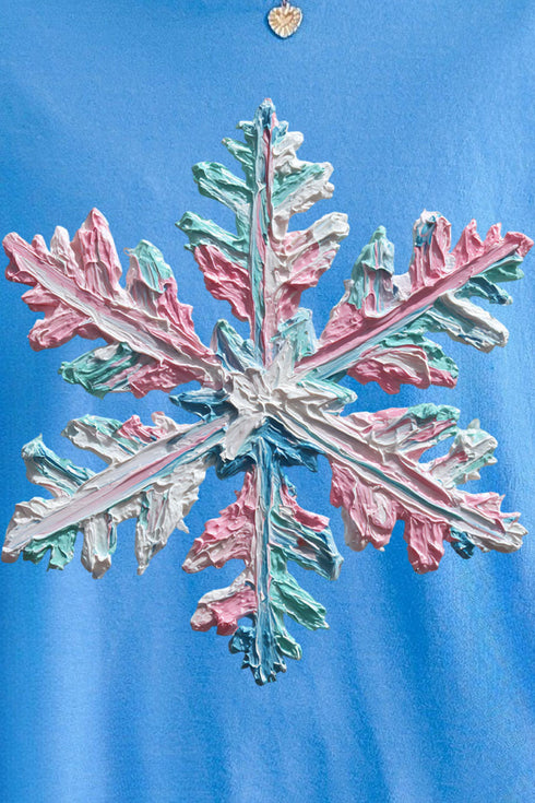 The Painted Snowflake Comfort Colors Heavyweight Long Sleeve T-Shirt