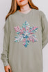 The Painted Snowflake Comfort Colors Heavyweight Long Sleeve T-Shirt