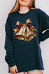 The Painted Christmas Bells Comfort Colors Heavyweight Long Sleeve T-Shirt