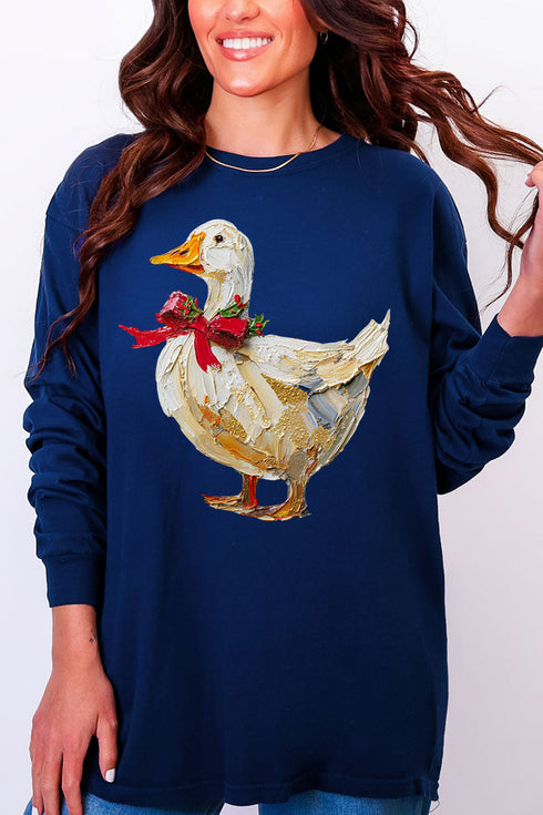 The Painted Goose Coquette Comfort Colors Heavyweight Long Sleeve T-Shirt