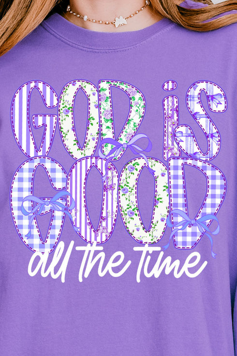 Coquette God Is Good Comfort Colors Heavyweight Long Sleeve T-Shirt