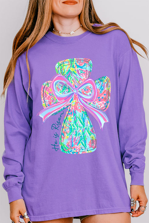 Faith & Frills Comfort Colors Heavyweight Long Sleeve T-Shirt