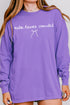 White Make Heaven Crowded Coquette Comfort Colors Heavyweight Long Sleeve T-Shirt