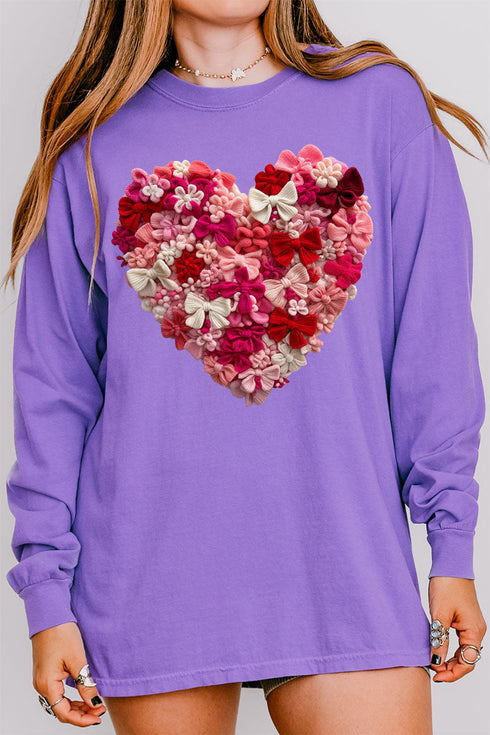 Wrapped With Love Comfort Colors Heavyweight Long Sleeve T-Shirt