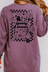 Retro Spooky Season Front & Back Design Comfort Colors Heavyweight Long T-Shirt