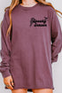 Retro Spooky Season Front & Back Design Comfort Colors Heavyweight Long T-Shirt