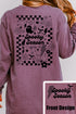 Retro Spooky Season Front & Back Design Comfort Colors Heavyweight Long T-Shirt