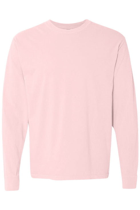 Groovy Merry Christmas Front & Back Design Comfort Colors Heavyweight Long T-Shirt