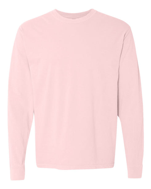 Merry Christmas Doodle Coquette Comfort Colors Heavyweight Long Sleeve T-Shirt
