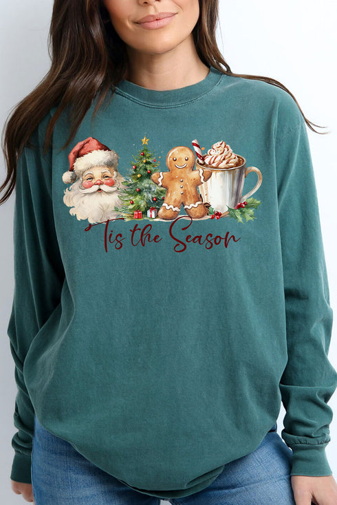 Christmas Traditions Comfort Colors Heavyweight Long Sleeve T-Shirt