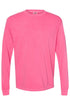 Pink Church Come Let Us Adore Him Comfort Colors Heavyweight Long Sleeve T-Shirt