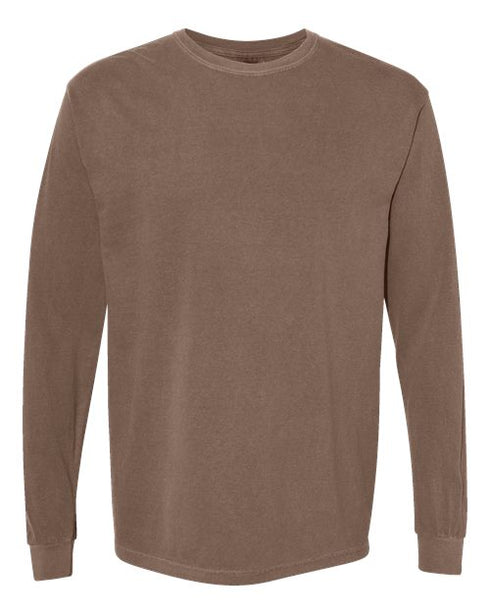 Merry Christmas Doodle Coquette Comfort Colors Heavyweight Long Sleeve T-Shirt