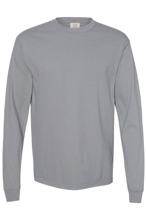 Pumpkin Spooky Season Comfort Colors Heavyweight Long T-Shirt