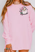 Groovy Merry Christmas Front & Back Design Comfort Colors Heavyweight Long T-Shirt