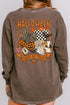 Halloween Outlaw Front & Back Design Comfort Colors Heavyweight Long Sleeve T-Shirt