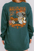 Halloween Outlaw Front & Back Design Comfort Colors Heavyweight Long Sleeve T-Shirt