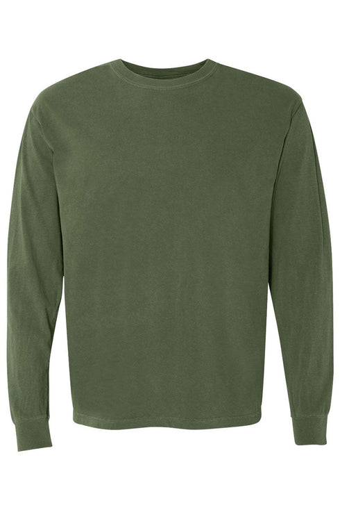 Happy Heifers Christmas Comfort Colors Heavyweight Long Sleeve T-Shirt
