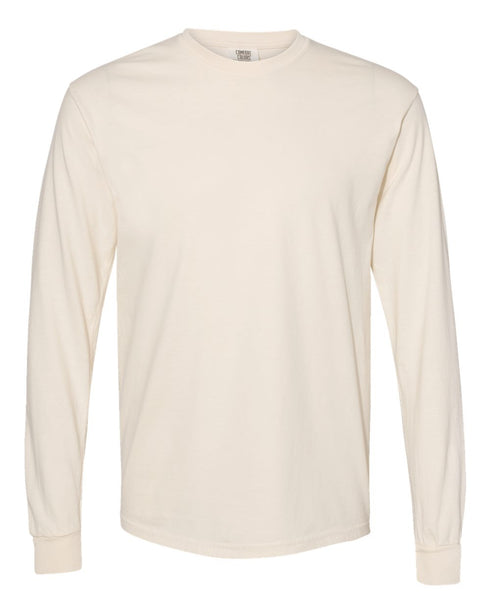 Merry Christmas Doodle Coquette Comfort Colors Heavyweight Long Sleeve T-Shirt