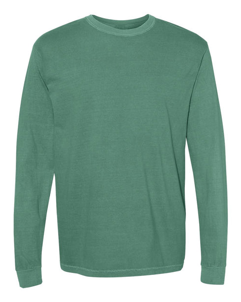 Merry Christmas Doodle Coquette Comfort Colors Heavyweight Long Sleeve T-Shirt