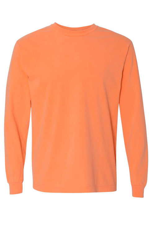 Pumpkin Spooky Season Comfort Colors Heavyweight Long T-Shirt