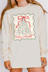 Merry & Bright Coquette Tree Comfort Colors Heavyweight Long T-Shirt