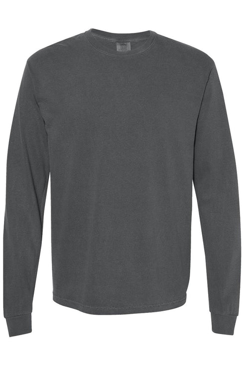 Groovy Merry Christmas Front & Back Design Comfort Colors Heavyweight Long T-Shirt