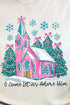 Pink Church Come Let Us Adore Him Comfort Colors Heavyweight Long Sleeve T-Shirt