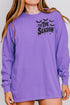 Tis The Season Spooky Front & Back Design Comfort Colors Heavyweight Long Sleeve T-Shirt
